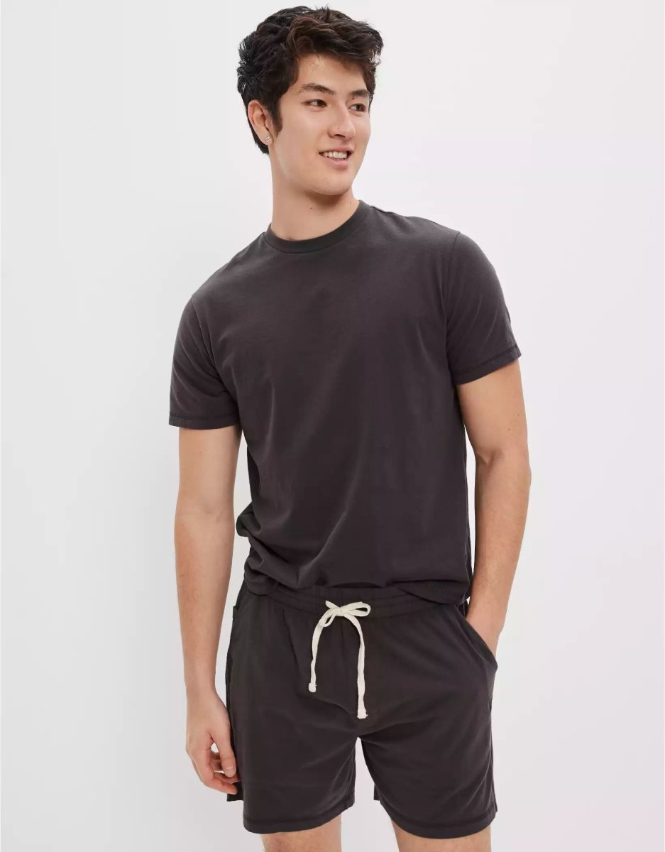 Loungewear American Eagle AE Lounge Corta Noir Homme | XJA-20639868